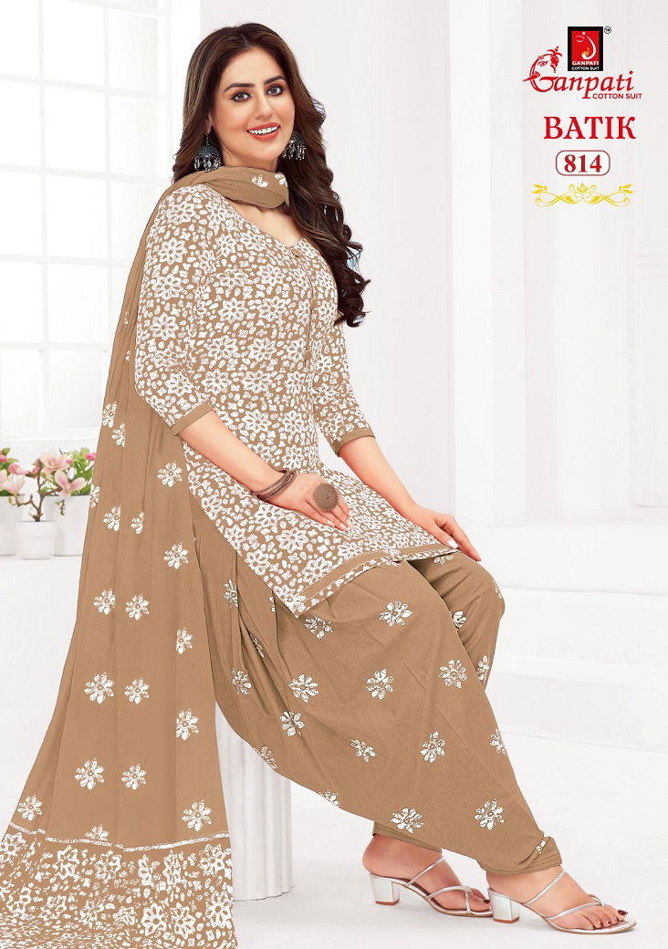 Patiyala Vol 8 By Ganpati Batik Printed Cotton Dress Material Wholesalers In Delhi
